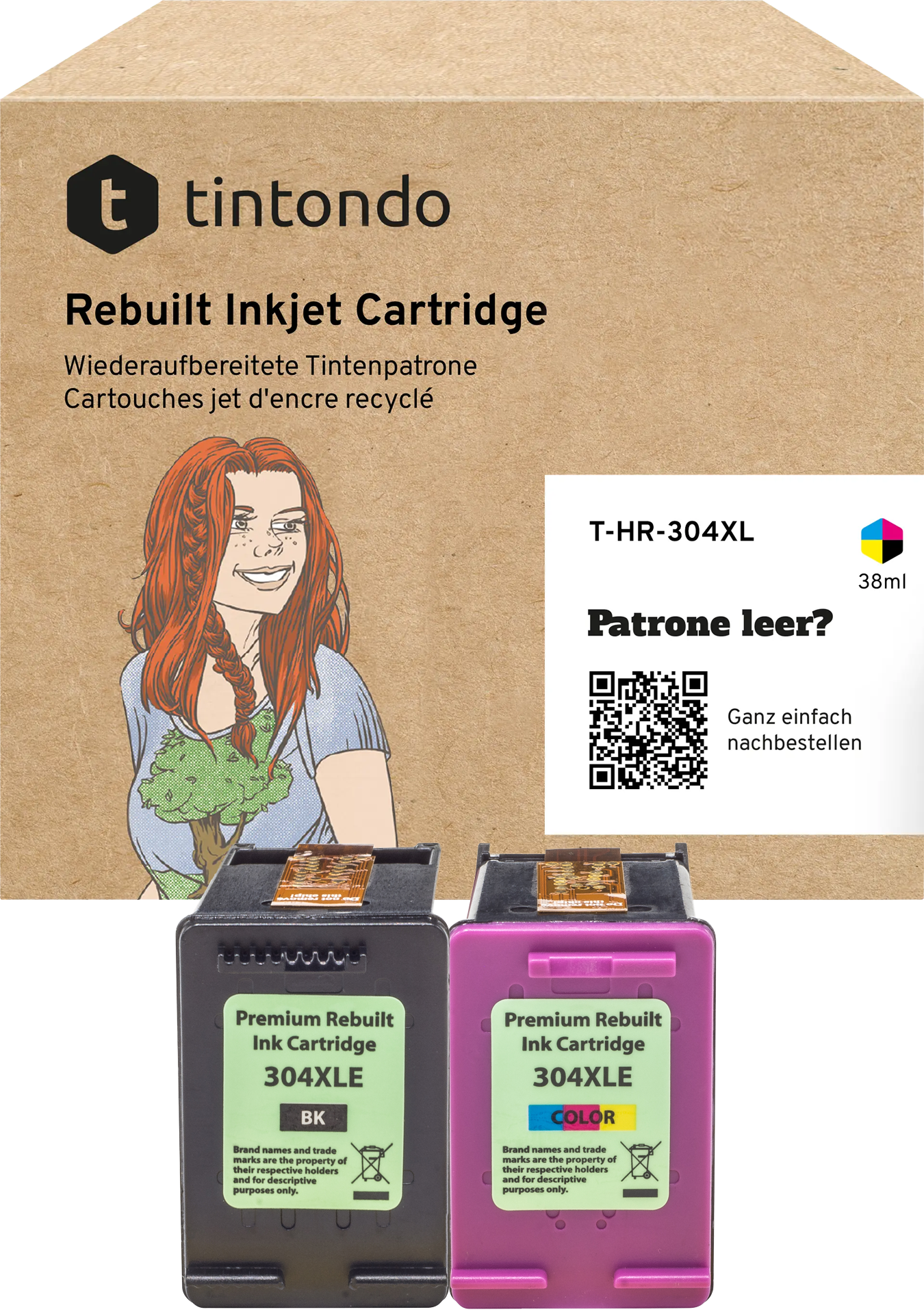 Recycelte Tintenpatronen HP 304XL Black+Color Multipack
