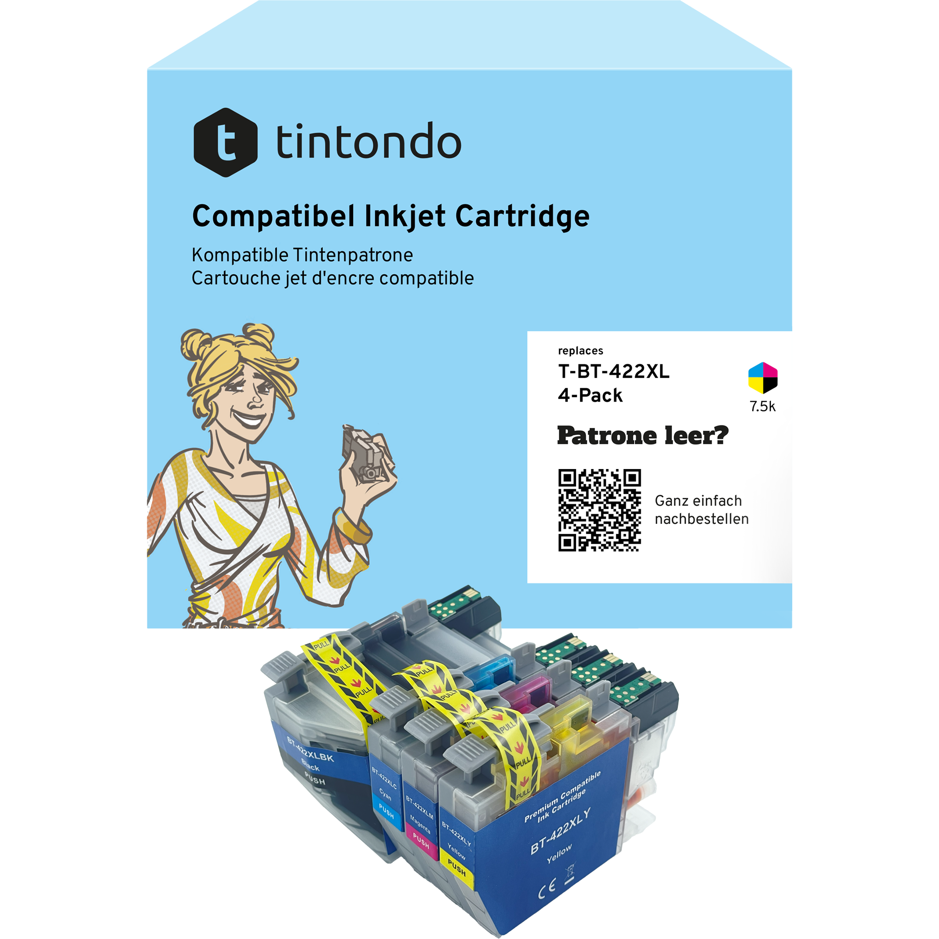 Tintenpatronen kompatibel zu Brother LC-422XL CMYK Multipack – passend für Brother MFC-J5340DW, MFC-J6540DW, MFC-J6940DW