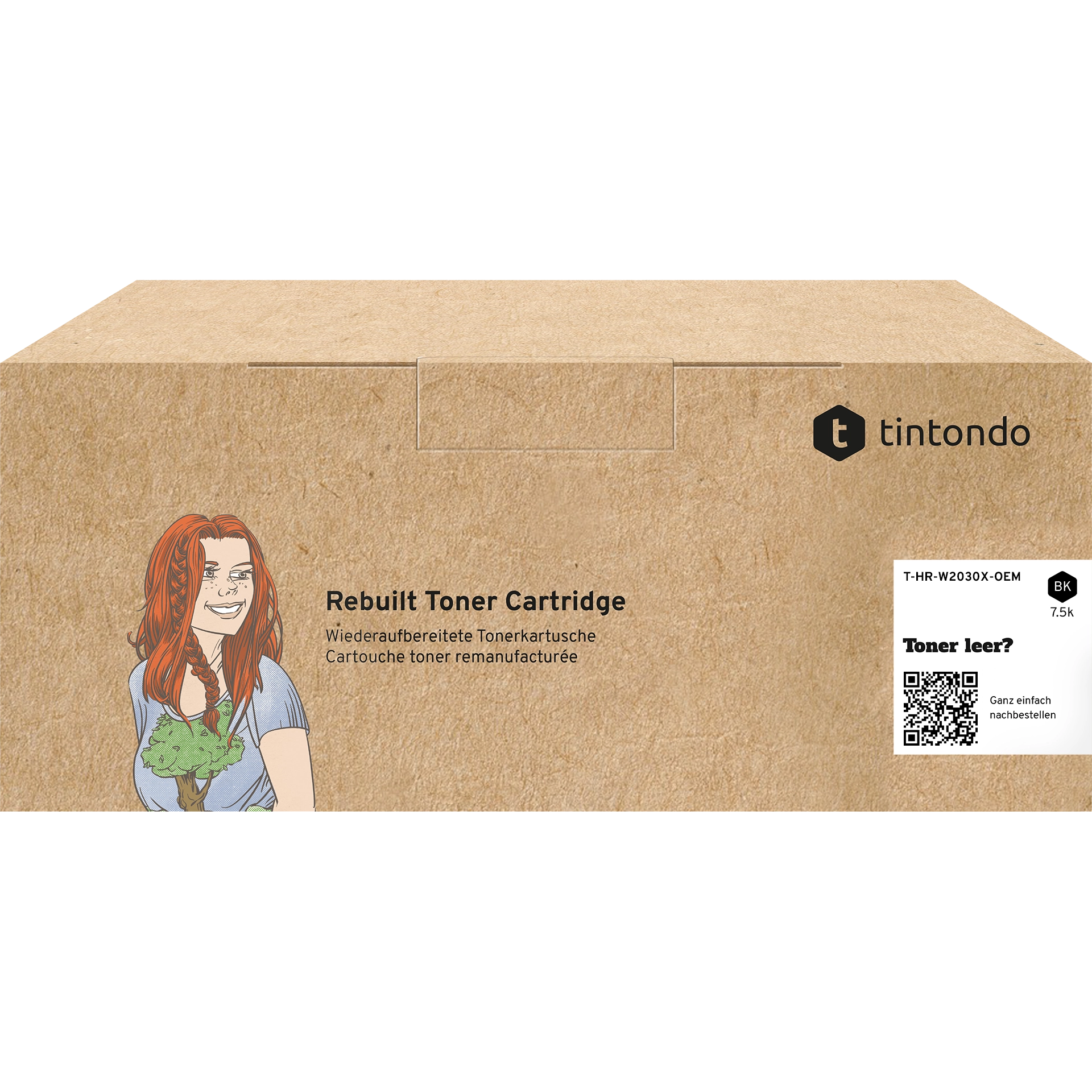 Wiederaufbereitete Tonerkartusche HP W2030X Black