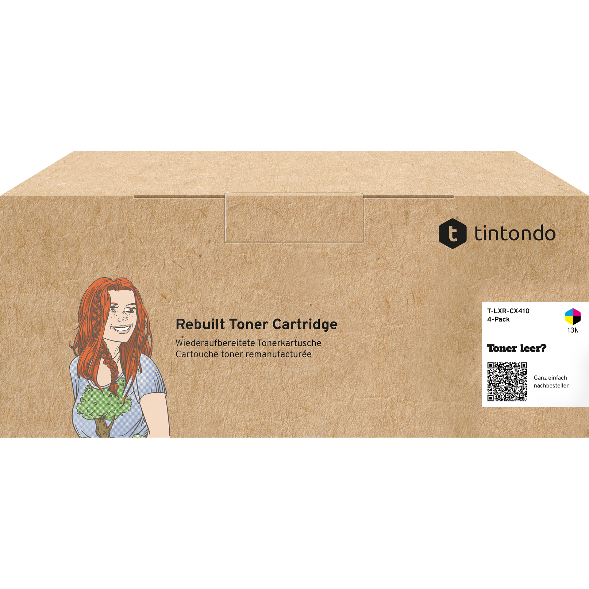 Kompatibler Toner für Lexmark CX410dn CX510de 80C2HK0 80C2HC0 80C2HM0 80C2HY0 CMYK 4er Set