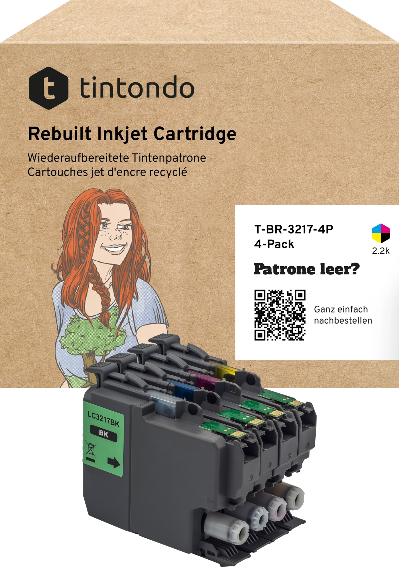 Recycelte Tintenpatronen Brother LC-3217 CMYK Multipack