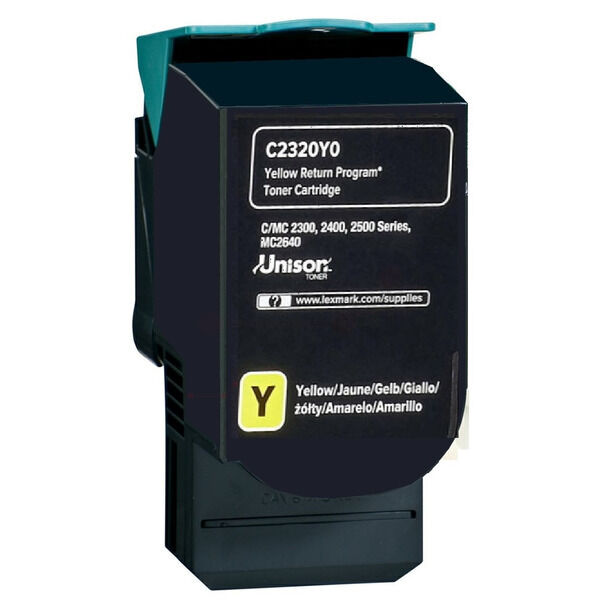 Original Toner Lexmark C2320Y0 Yellow