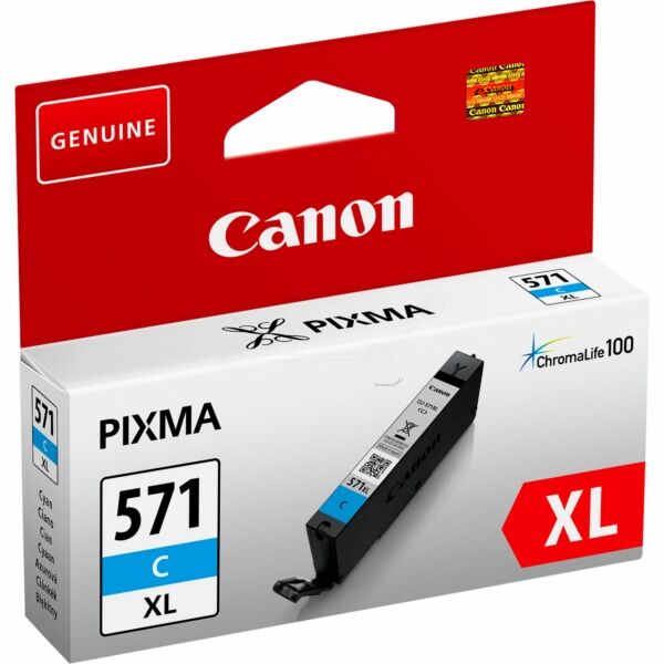 Original Tintenpatrone Canon CLI-571XL Cyan