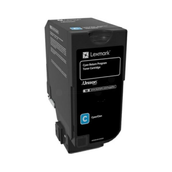 Original Toner Lexmark 74C20C0 Cyan
