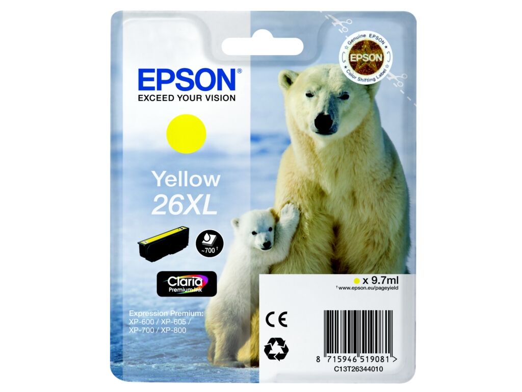 Tinte / Epson - C13T26344010 / 26XL