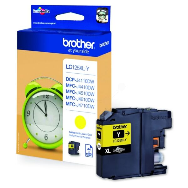 Original Tintenpatrone Brother LC-125XL Yellow