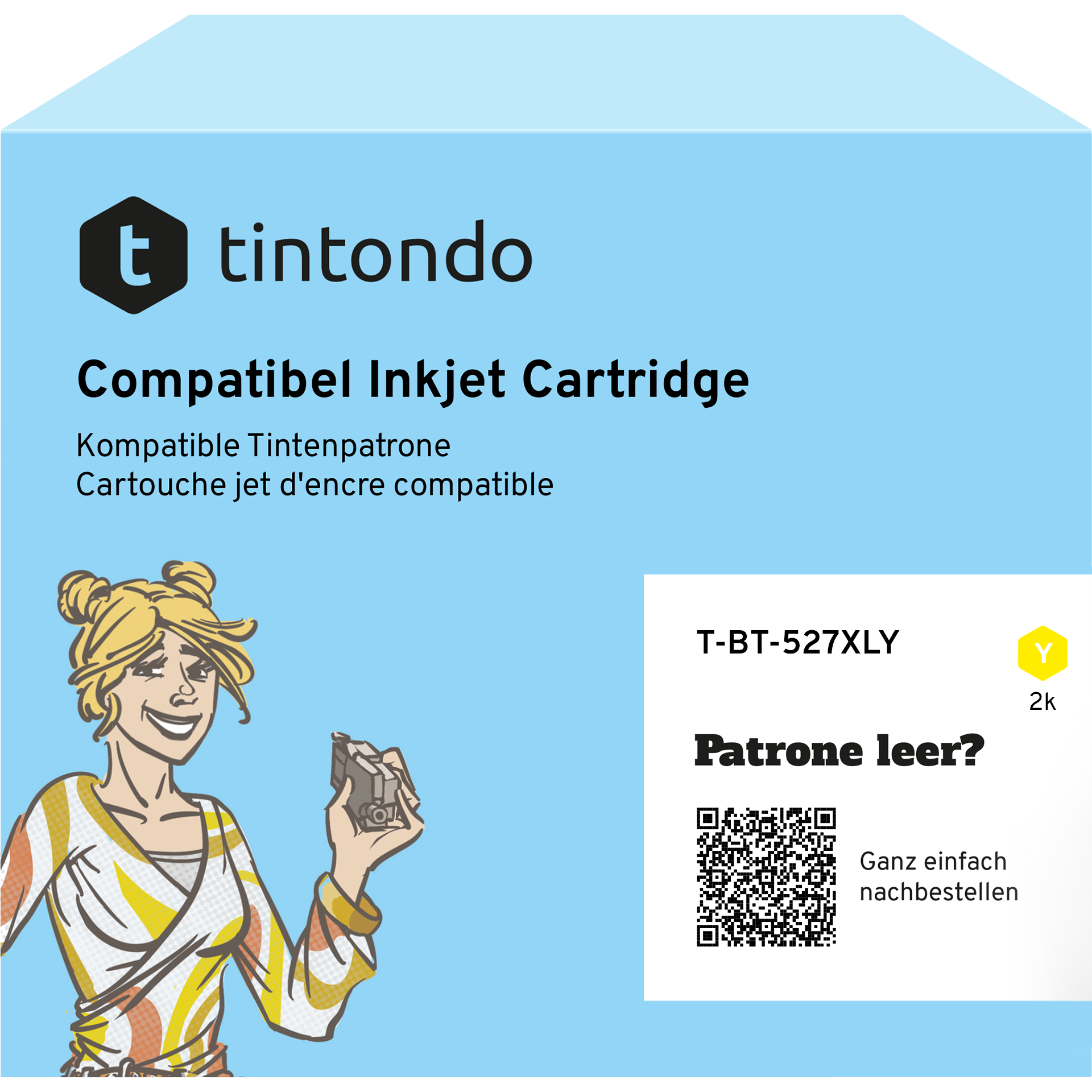 Druckerpatrone kompatibel zu Brother LC-527XL Gelb