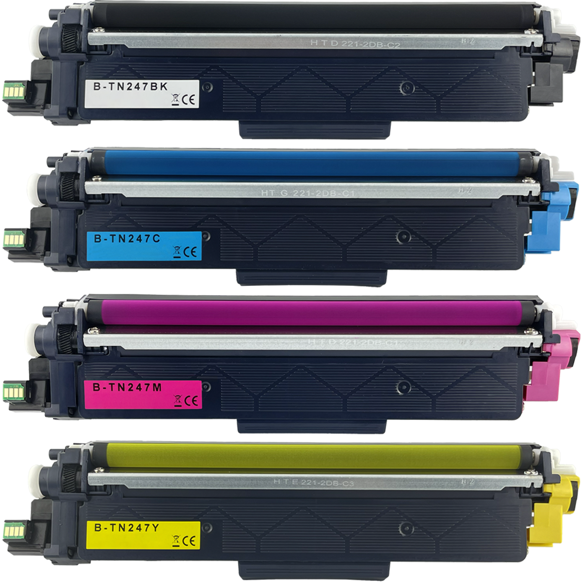Toner kompatibel zu Brother TN-247 CMYK Multipack – passend für Brother HL-L3270CDW, DCP-L3550CDW, MFC-L3750CDW