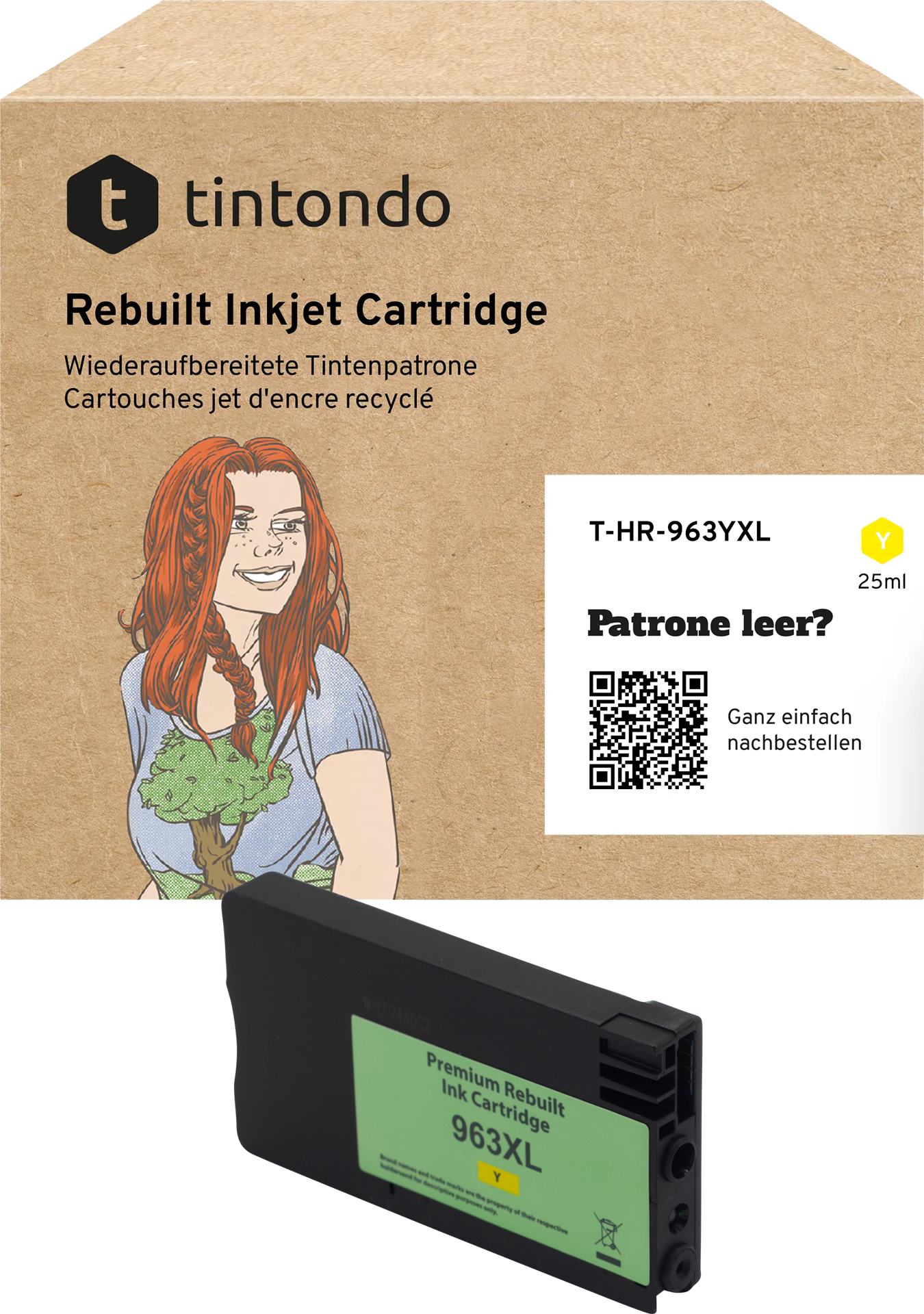 Recycelte Tintenpatrone HP 963XL Yellow ~ 1.600 Seiten