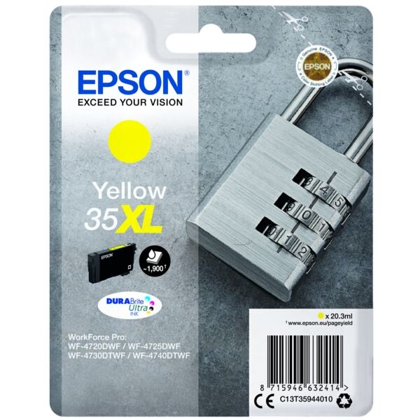 Original Tintenpatrone Epson 35XL Yellow