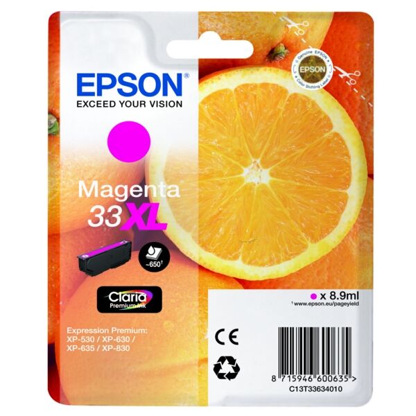 Original Tintenpatrone Epson 33XL Magenta