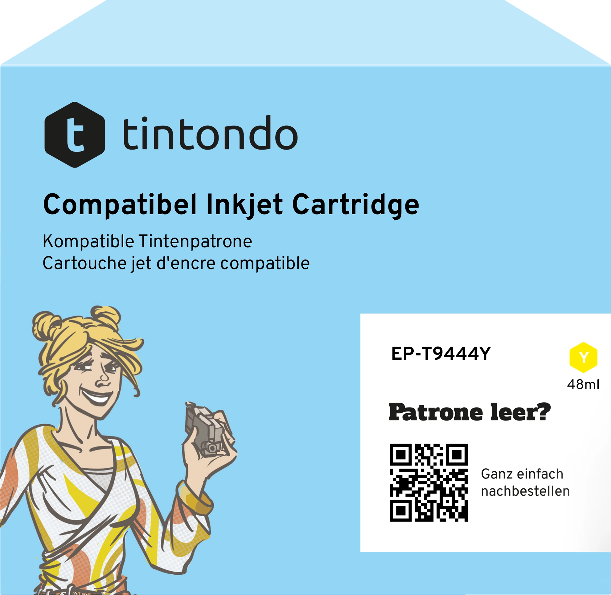 Tintenpatrone, kompatibel zu Epson T9444L Yellow ~ 3.000 Seiten