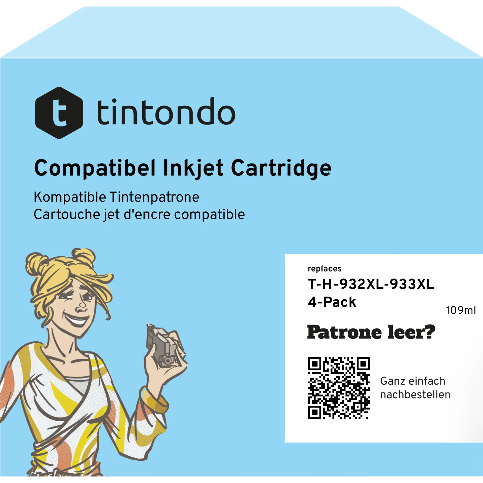 Tintenpatronen, kompatibel zu HP 932XL/933XL CMYK Multipack