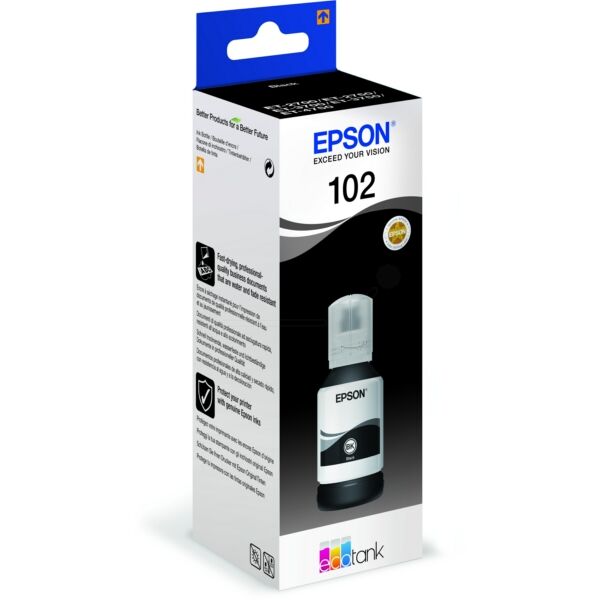 Original Tintenflasche Epson 102 Black Original Tintenflasche Epson 102 Black