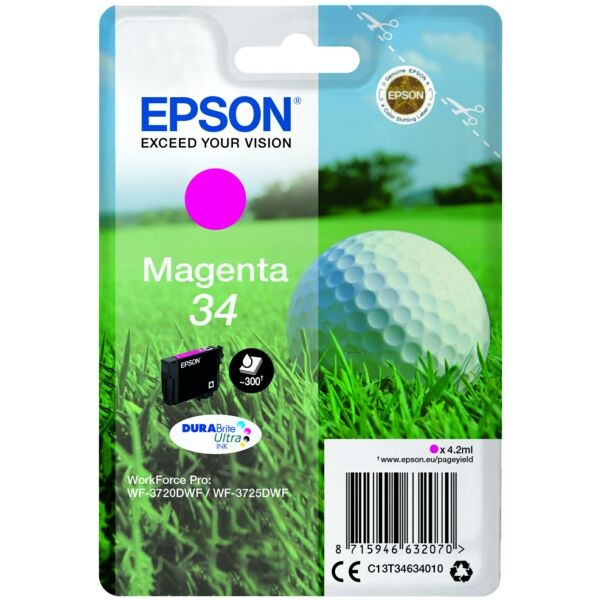 Original Tintenpatrone Epson 34 Magenta