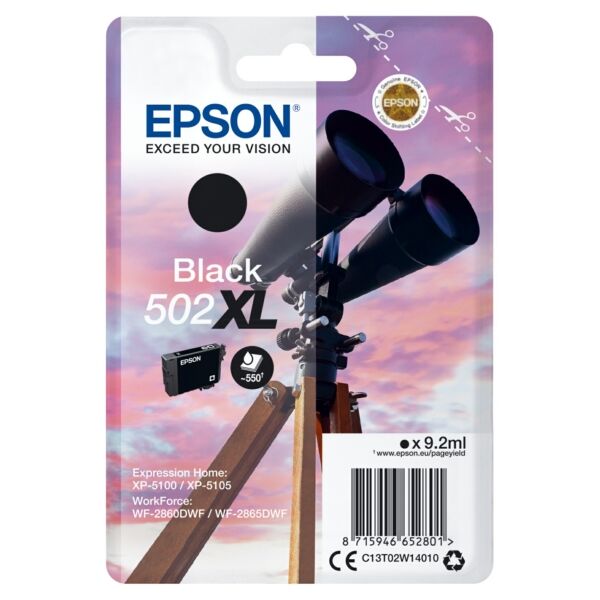 Original Tintenpatrone Epson 502XL Black