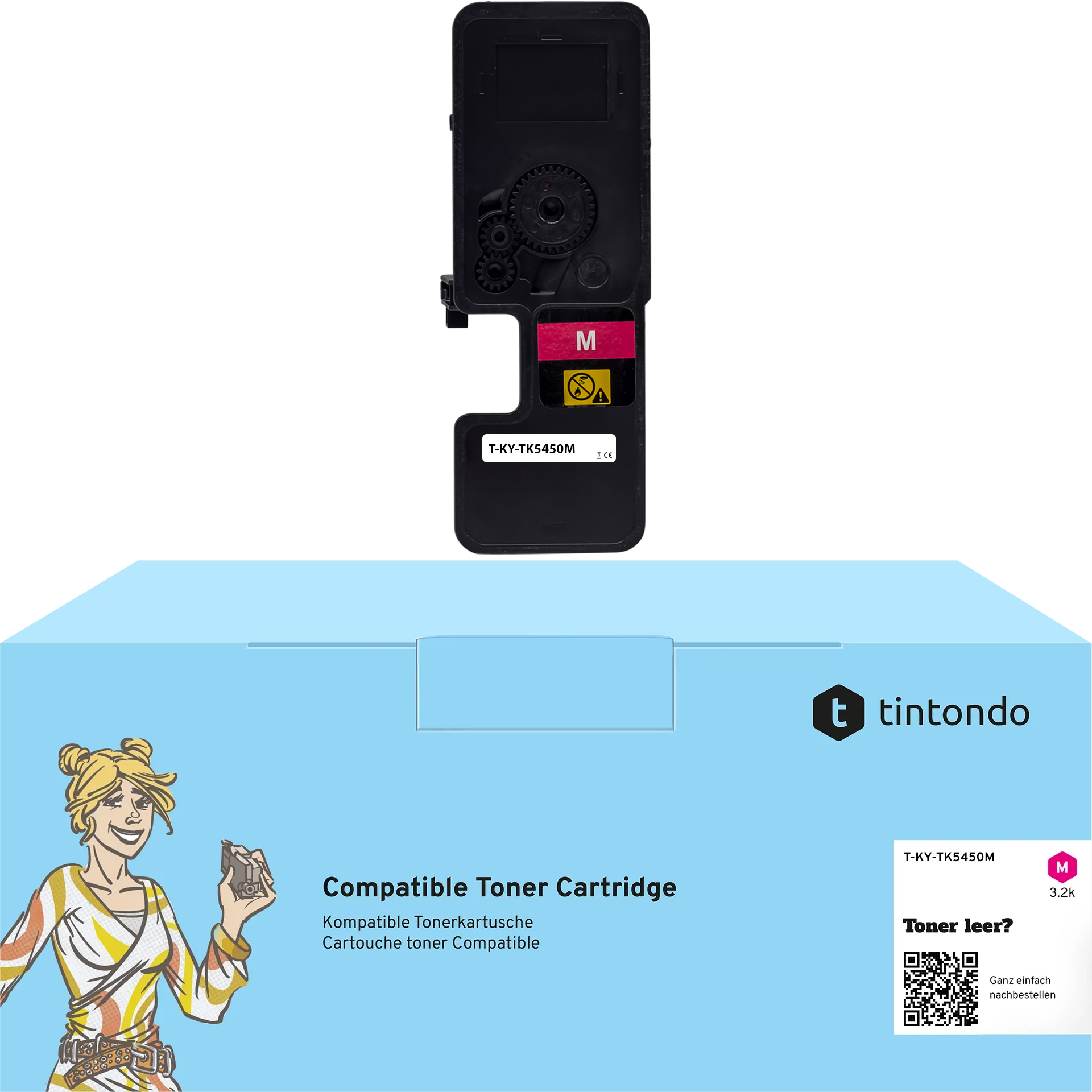 Toner kompatibel für Kyocera TK-5450 Magenta