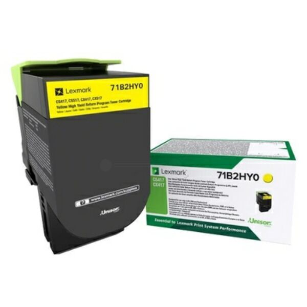 Original Toner Lexmark 71B2HY0 Yellow