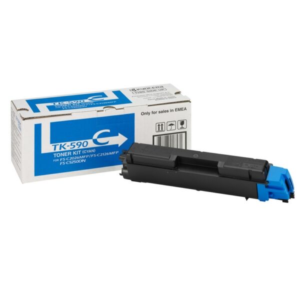 Original Toner Kyocera TK-590C Cyan