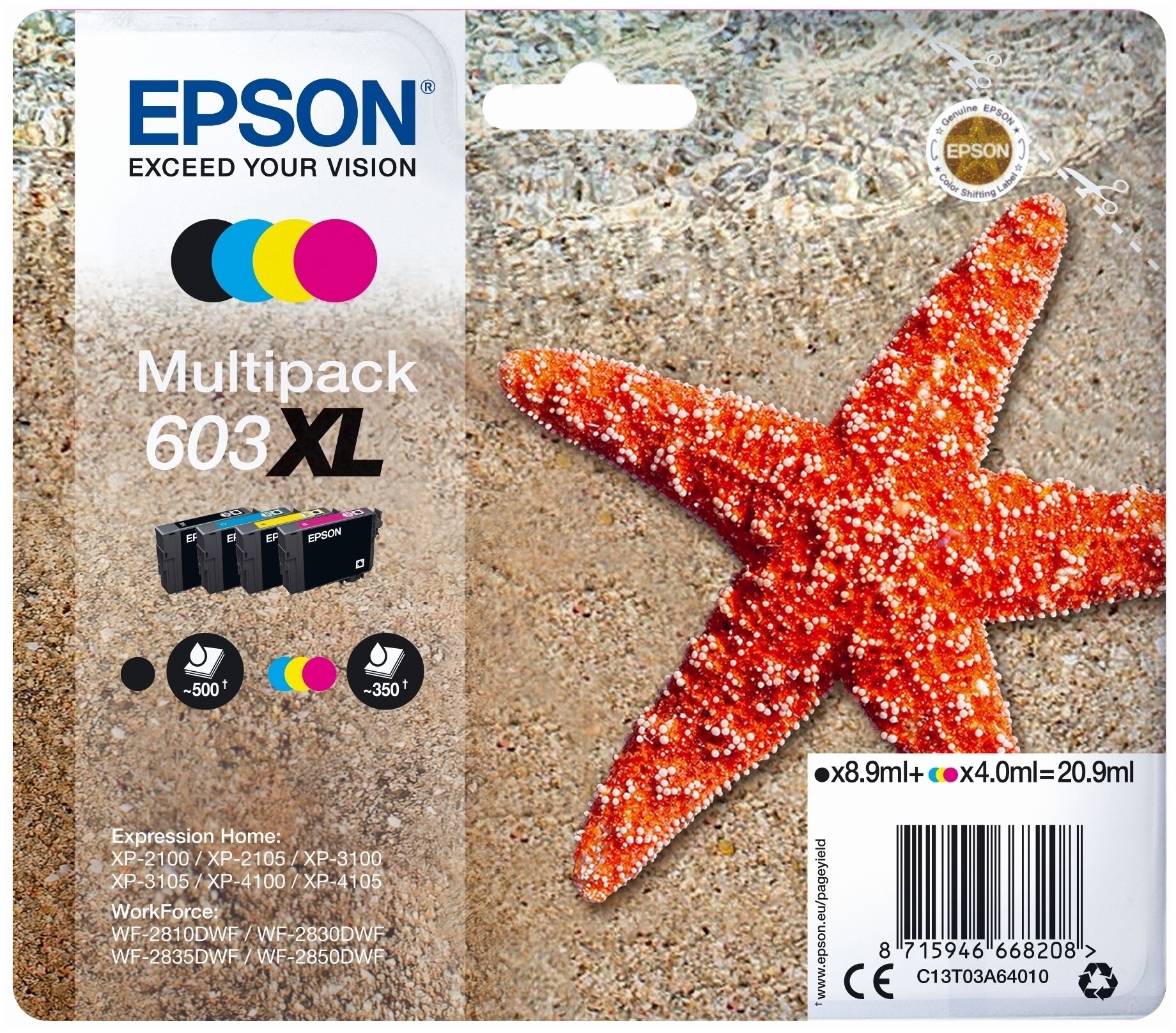 Tinte / Epson - C13T03A64010 / 603XL