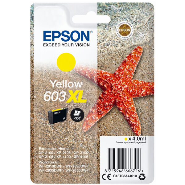 Original Tintenpatrone Epson 603XL Yellow