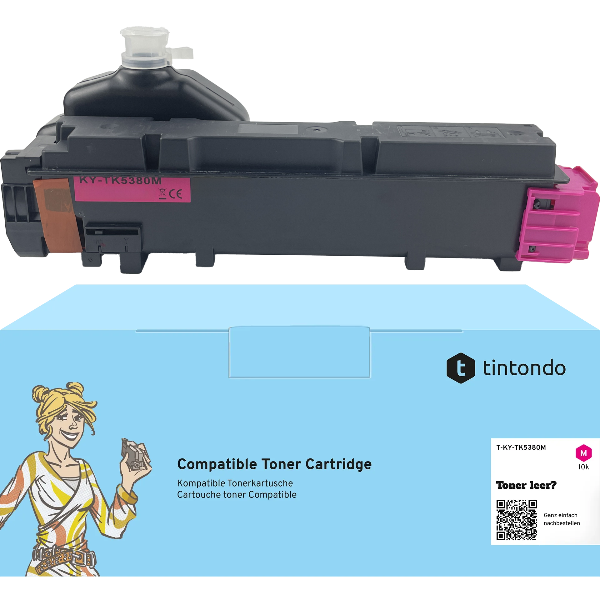 Toner, kompatibel zu Kyocera TK-5380 Magenta ~ 10.000 Seiten – passend für Kyocera ECOSYS MA4000cix, MA4000cifx, PA4000cx