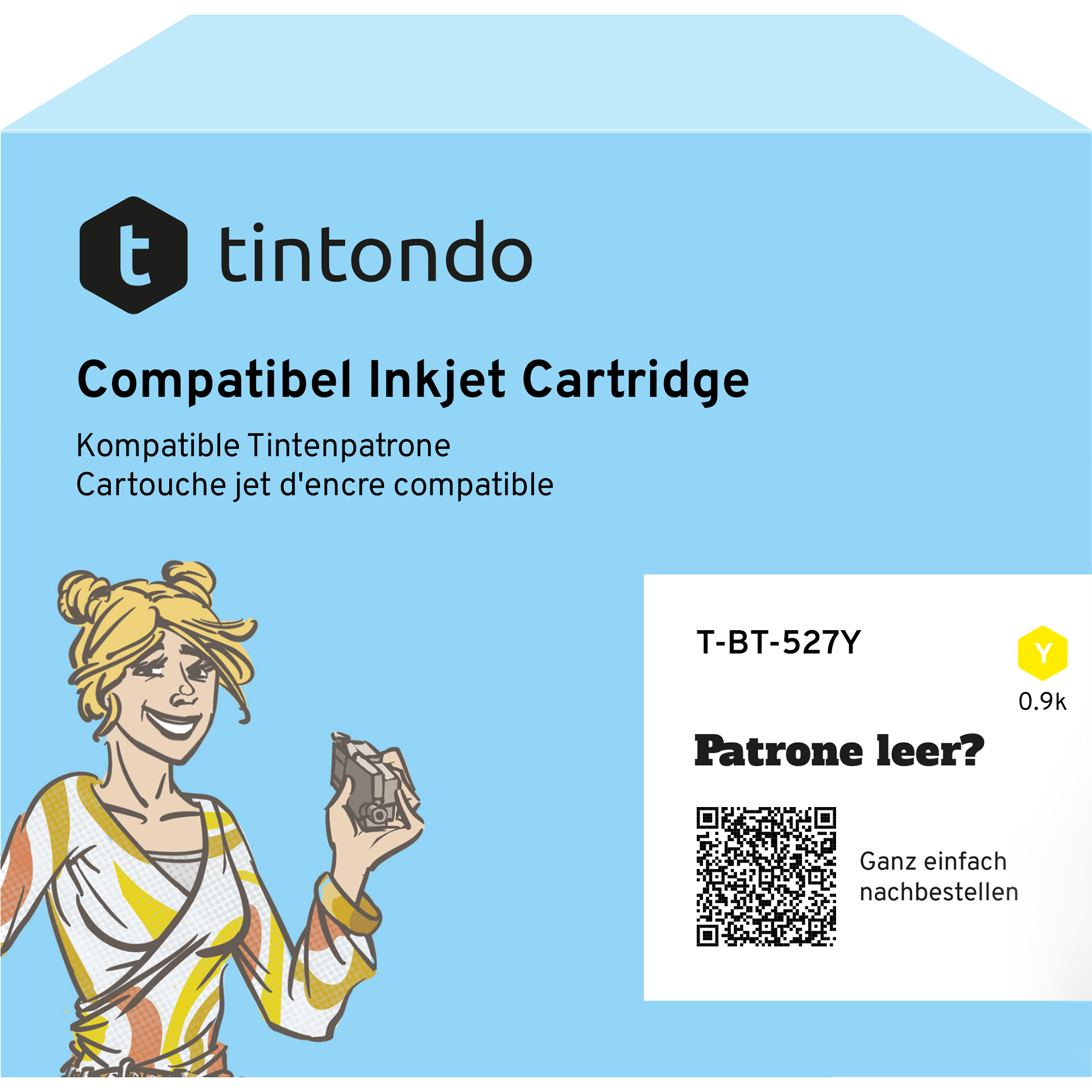 Druckerpatrone kompatibel zu Brother LC-527 Gelb