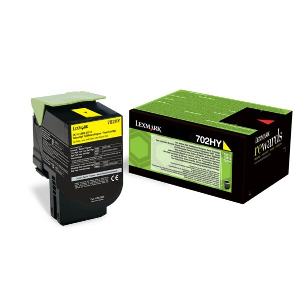 Original Toner Lexmark 70C2HY0 Yellow