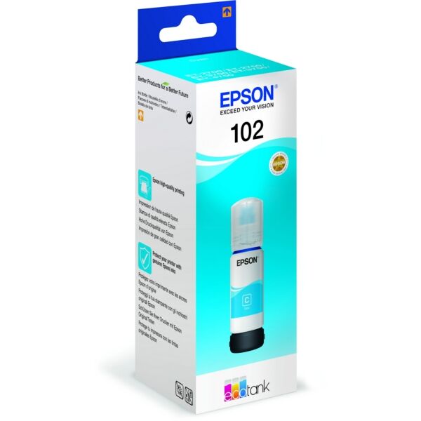 Original Tintenflasche Epson 102 Cyan Original Tintenflasche Epson 102 Cyan