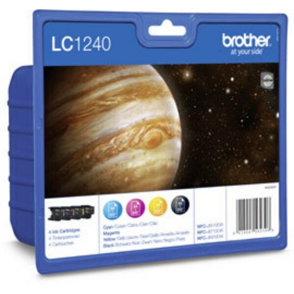 Original Tintenpatronen Brother LC-1240 Viererpack CMYK