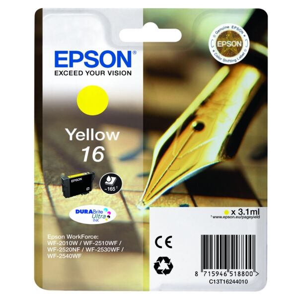 Original Tintenpatrone Epson 16 Yellow