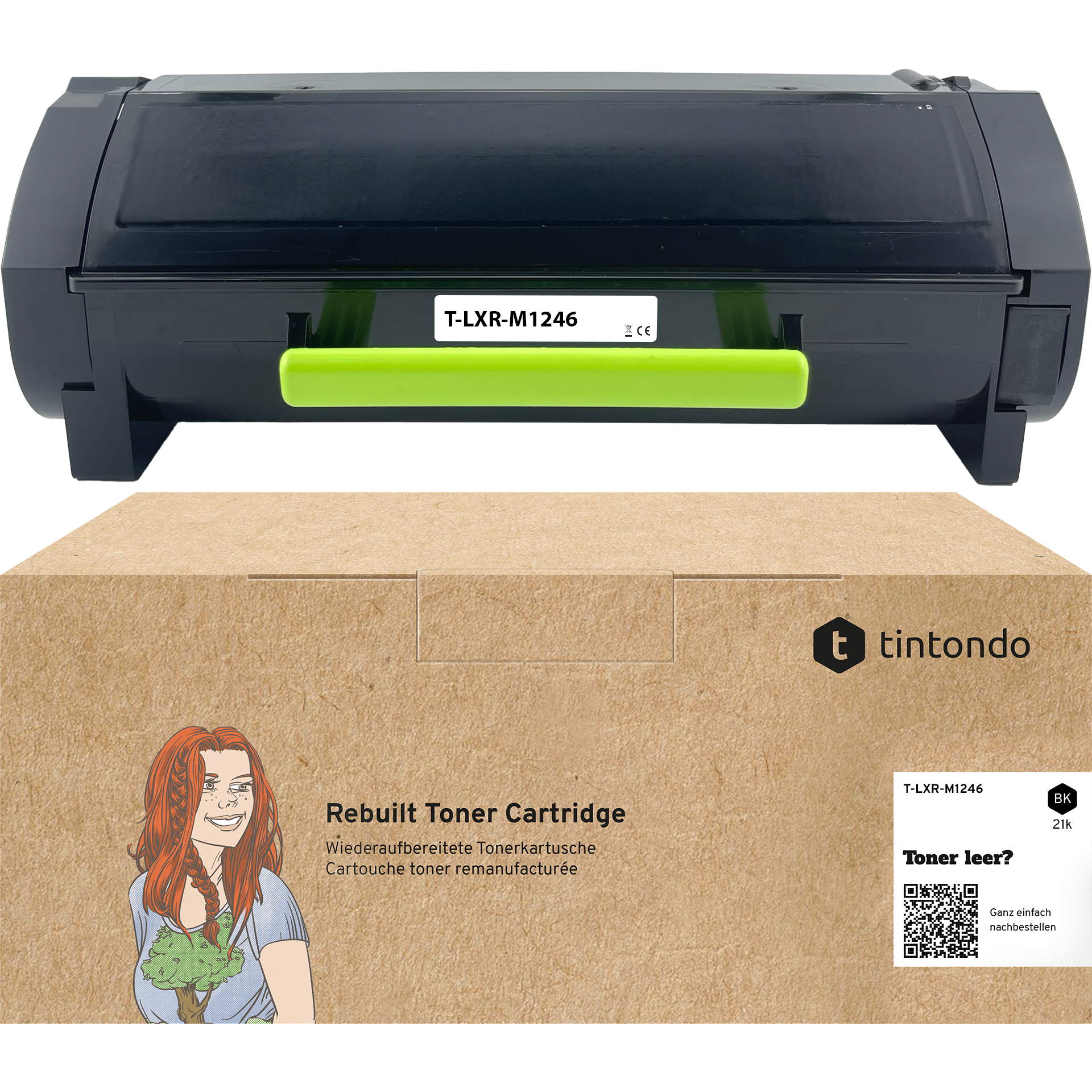 Toner kompatibel für Lexmark 24B6889 Schwarz