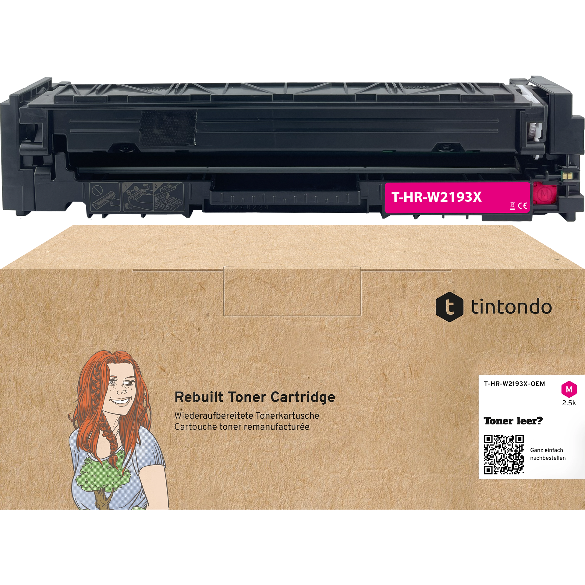Toner, kompatibel zu HP W2193X 219X Magenta ~ 2.500 Seiten
