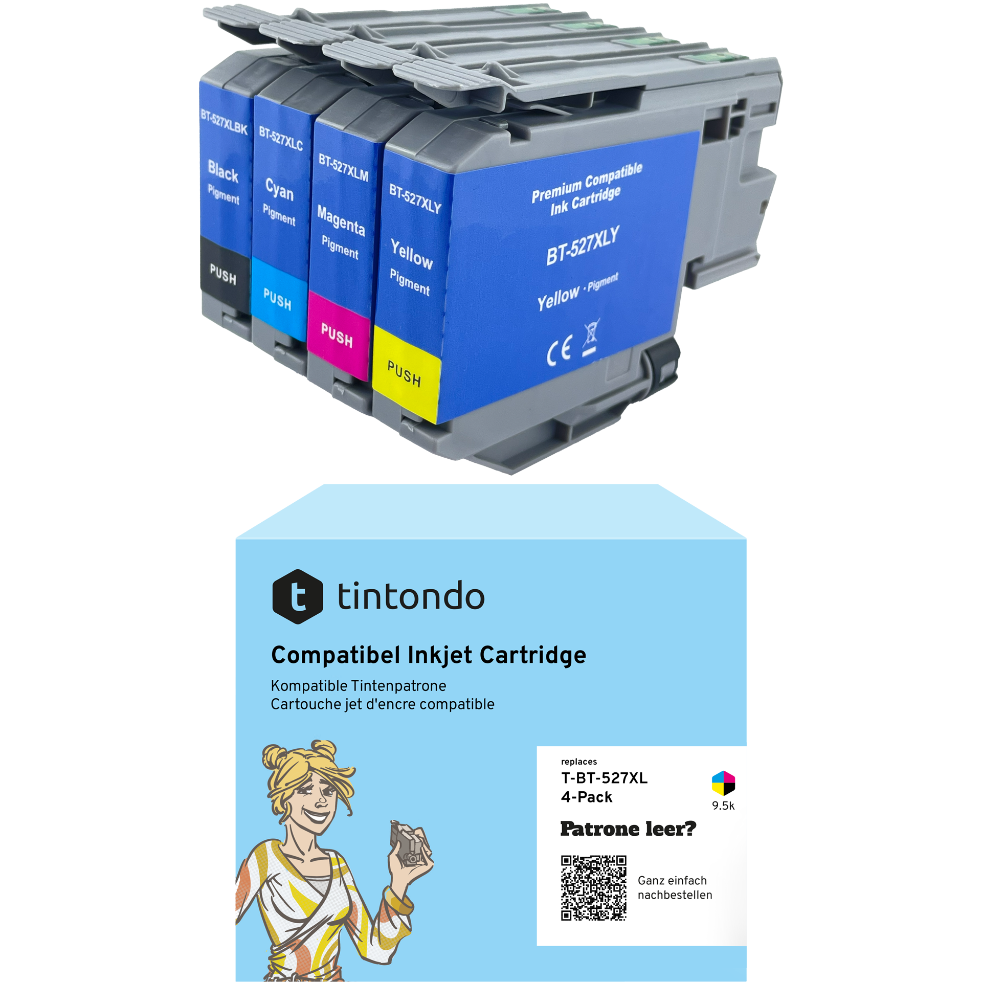 Druckerpatronen kompatibel zu Brother LC-527XL BKCMY 4er Set