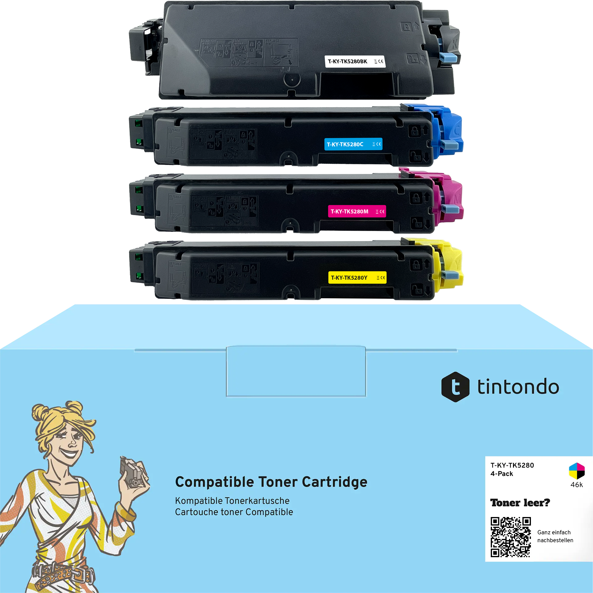 Toner kompatibel für Kyocera TK-5280 BKCMY 4er Set