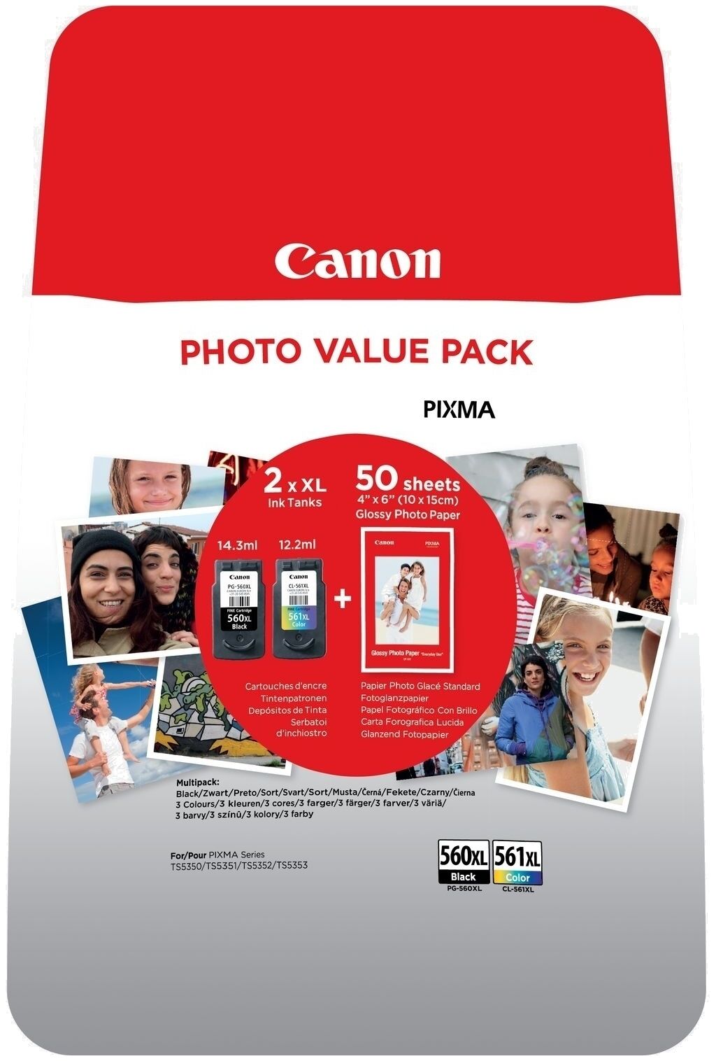 Druckkopfpatrone / Canon - 3712C004 / PG-560XL+CL-561XL Multipack