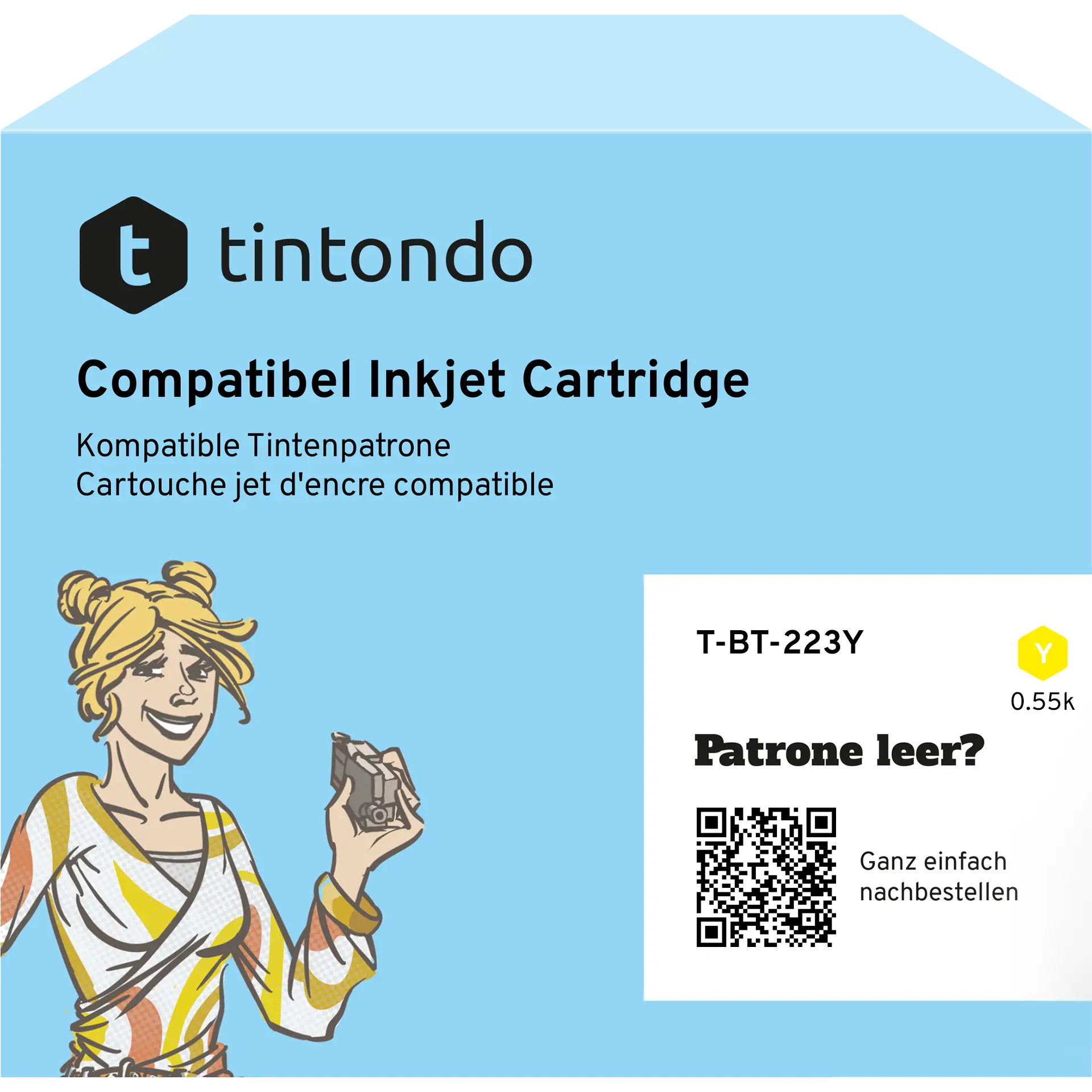 Alternative Tintenpatrone Brother LC-223 Yellow