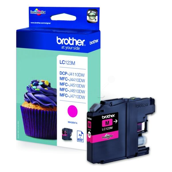 Original Tintenpatrone Brother LC-123 Magenta