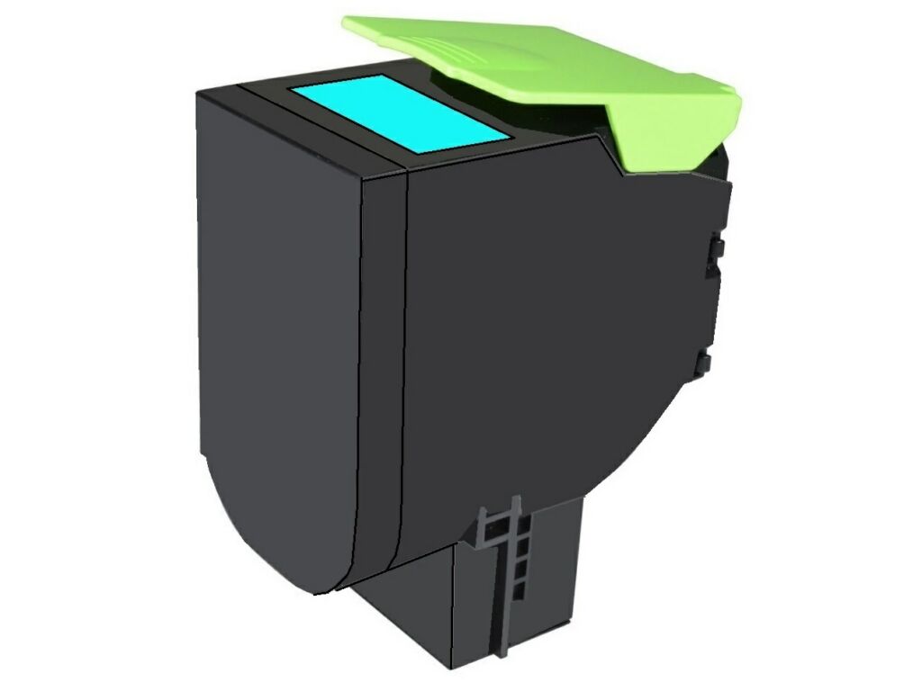 Recycelter Toner Lexmark 71B0H20 Cyan ~ 3.500 Seiten