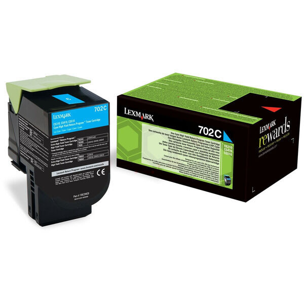 Original Toner Lexmark 70C20C0 Cyan