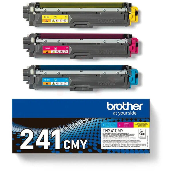 Original Toner Brother TN-241CMY Dreierpack CMY