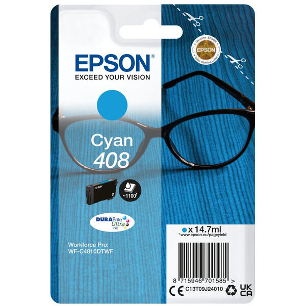 Original Tintenpatrone Epson 408 Cyan