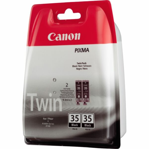 Original Tintenpatronen Canon PGI-35 Doppelpack Black