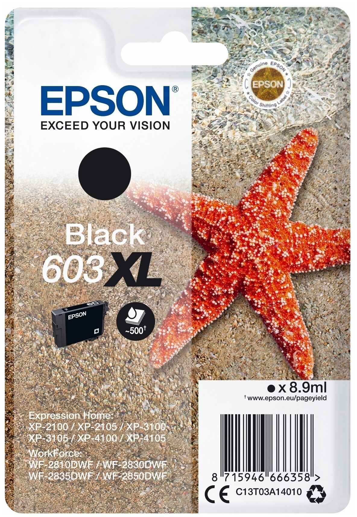 Tinte / Epson - C13T03A14010 / 603XL