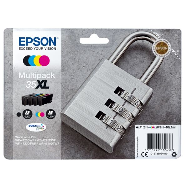 Original Tintenpatronen Epson 35XL Viererpack CMYK