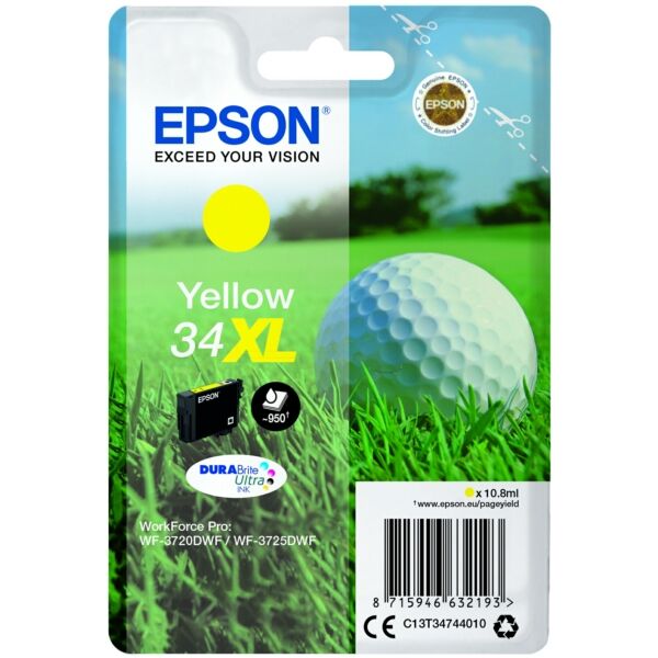Original Tintenpatrone Epson 34XL Yellow