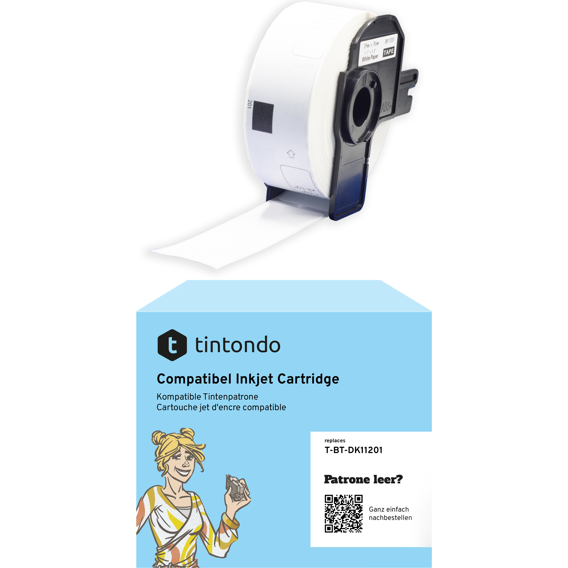 Kompatible Brother DK-11201 Etiketten Weiß – für Brother QL-700, QL-800, QL-1100 Etikettendrucker