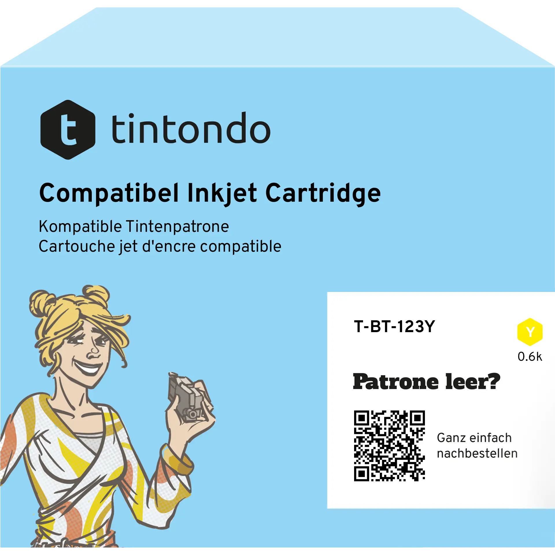 Alternative Tintenpatrone Brother LC-123 Yellow