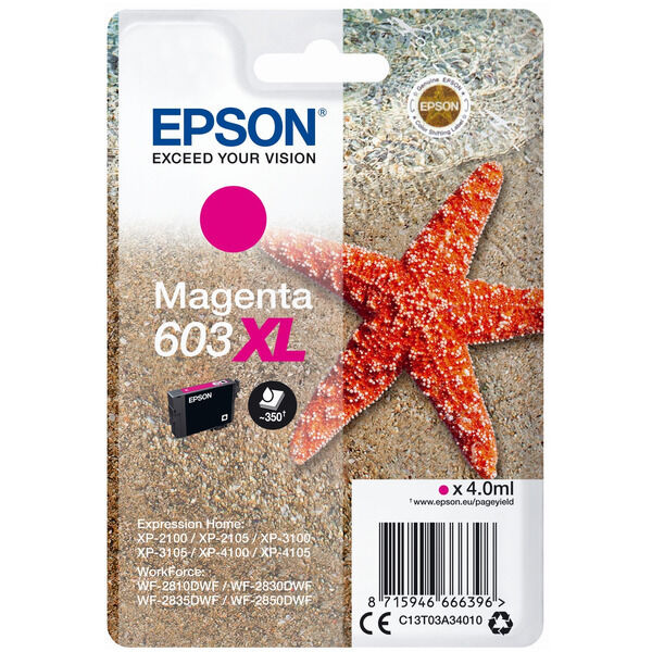 Original Tintenpatrone Epson 603XL Magenta