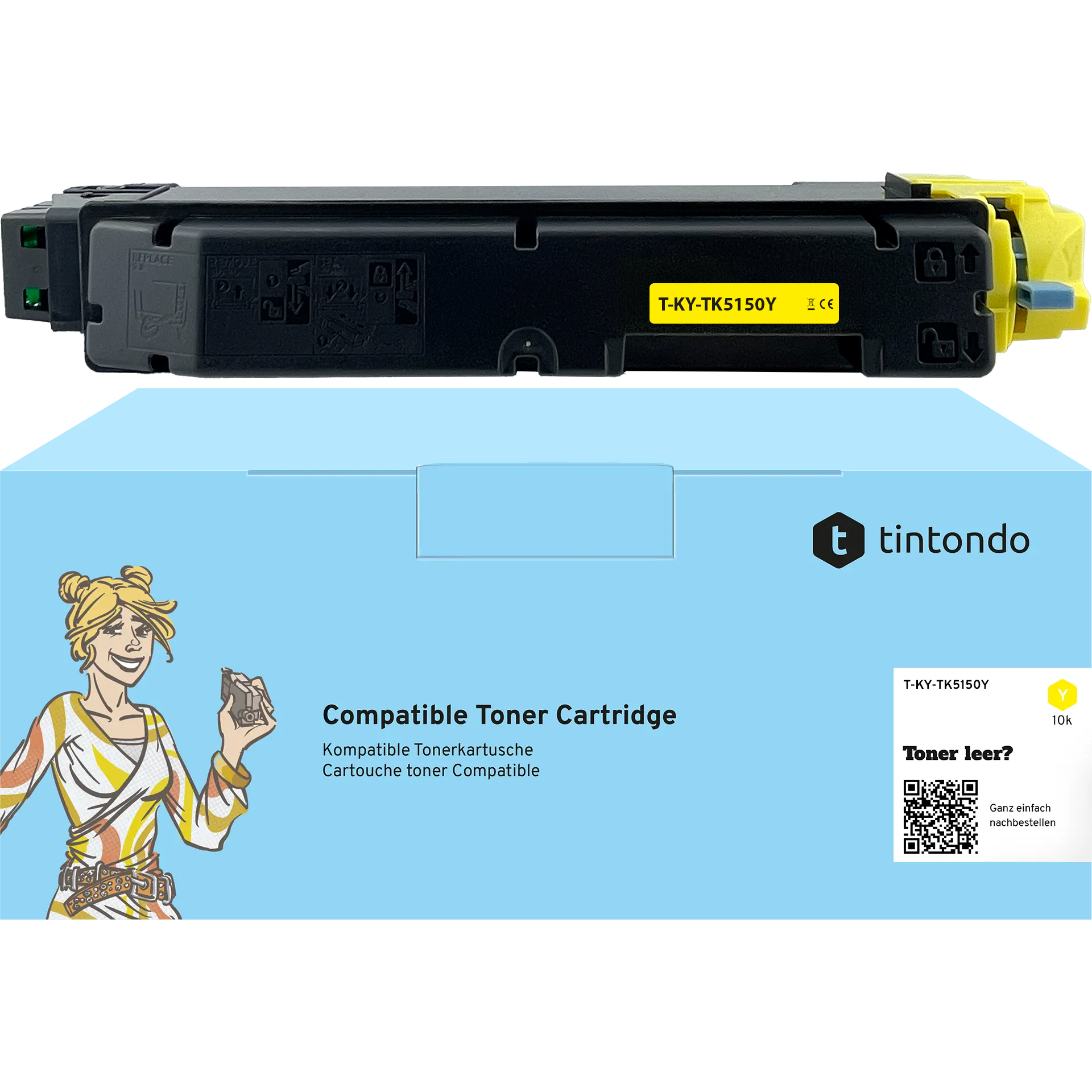 Toner kompatibel für Kyocera TK-5150 Gelb